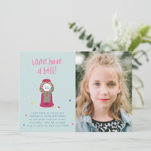 Fotoroze Snoep Kaart (Staand voorkant)