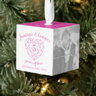 Fotoroze tourmaline, vijfde Jubileum bruiloft Decoratie