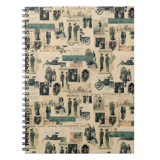  foto's 19e eeuw Collage Notitieboek (Voorkant)