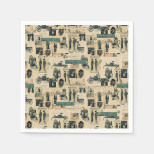  foto's 19e eeuw Collage Servet