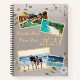 Foto's 2023 van de Silver Creative Vision Board Notitieboek
