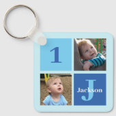 Foto's Aangepaste blauwe Kinder foto van foto's Sleutelhanger (Voorkant)