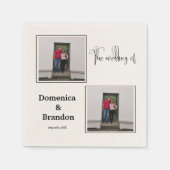 Foto's Aangepaste bruiloft Napkins Servet (Voorkant)