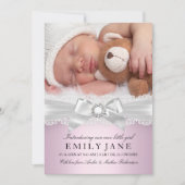  foto's - Aankondiging van geboorte foto's met roz (Voorkant)