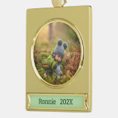 Foto's aanpassen verguld banner ornament (Links)