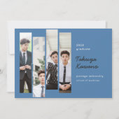 Foto's Afstuderen Cobalt Blue Black kondiging Aankondiging (Voorkant)