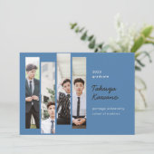 Foto's Afstuderen Cobalt Blue Black kondiging Aankondiging (Staand voorkant)