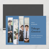 Foto's Afstuderen Cobalt Blue Black kondiging Aankondiging (Voorkant / Achterkant)