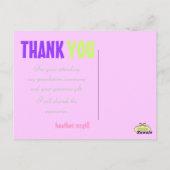 Foto's Bedankt briefkaarten, 1000 kleuren.. Briefkaart (Achterkant)