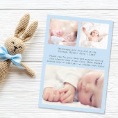 Foto's Blue Baby Boy Birth Aankondiging