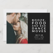 Foto's Booze, Food, Bad Dance Moves  Save The Date (Voorkant)