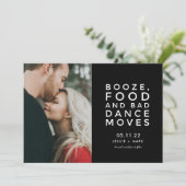 Foto's Booze, Food, Bad Dance Moves  Save The Date (Staand voorkant)