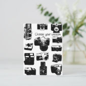 foto's  camera's briefkaart (Staand voorkant)