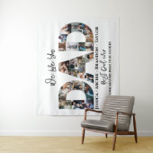 Foto's Collage Cadeau voor papa Gepersonaliseerde  Wandkleed (In situ)