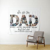Foto's Collage Cadeau voor papa Gepersonaliseerde  Wandkleed (In Situ (horizontaal))