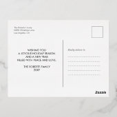 Foto's collage Prettige feestdagen Simple Classy R (Achterkant)