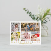 Foto's collage Prettige feestdagen Simple Classy R (Staand Voorkant)