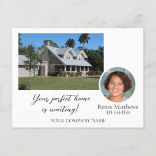 Foto's die uw berichtactiviteiten op de markt bren aankondigingskaart