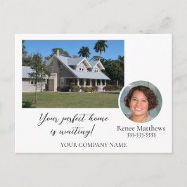 Foto's die uw berichtactiviteiten op de markt bren aankondigingskaart