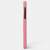 Foto's en hart op koraalroze roze Case-Mate iPhone case (Achterkant/links)