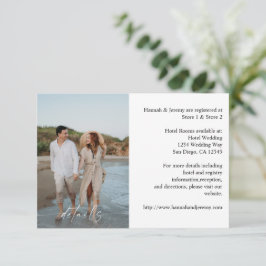 Foto's en kalligrafie 3-mod Verticaal MED Informatiekaartje