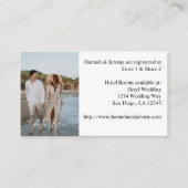 Foto's en kalligrafie 3-mod verticale SM Informatiekaartje (Voorkant)