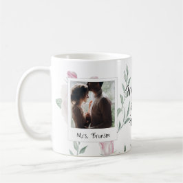 Foto's en lijsten van bruid Roze rozen Schattig Koffiemok