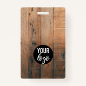 Foto's en Logo van de levensmiddelenrondleiding Badge (Achterkant)