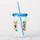 Foto's en Polka Dots Custom Acryl Drinkbeker (Links)