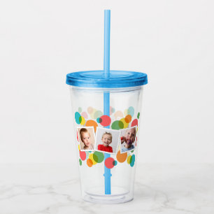 Foto's en Polka Dots Custom Acryl Drinkbeker