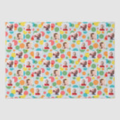 Foto's en Polka Dots Jongens Verjaardag Tissuepapier (Voorkant)