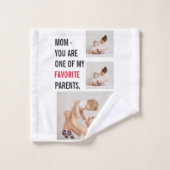 Foto's en tekst van goede moeders bad handdoek (Wasdoekje)