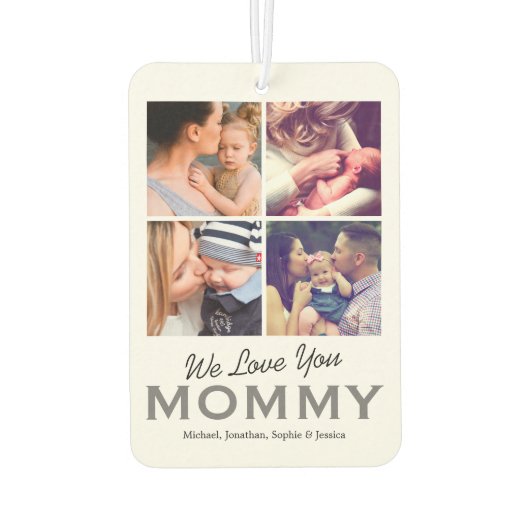 Foto's familie mam Air Freshener Luchtverfrisser (Achterkant)