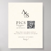 Foto's gebeuren! Foto, QR-code, Trouwen Poster (Voorkant)