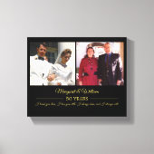 Foto's Gold Text Jubileum Foto Canvas Afdruk (Voorkant)