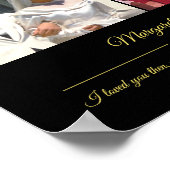 Foto's Gold Text Jubileum Foto Poster (Hoek)