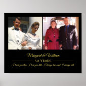 Foto's Gold Text Jubileum Foto Poster (Voorkant)