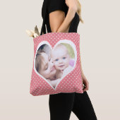 Foto's in harten aangepaste Moederdag- Tote Bag (Dichtbij)