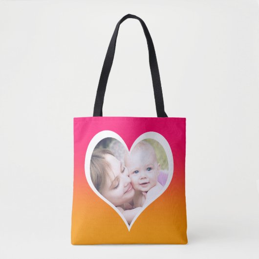 Foto's in harten op maat Moeder's Tote Bag (Voorkant)