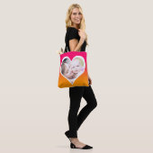 Foto's in harten op maat Moeder's Tote Bag (Op model)