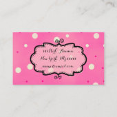 Foto's invoegen / Perky Bubbles - Visitekaartje Informatiekaartje (Achterkant)