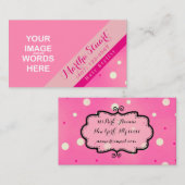 Foto's invoegen / Perky Bubbles - Visitekaartje Informatiekaartje (Voorkant / Achterkant)