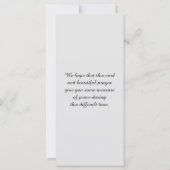 Foto's: Kaart voor de herdenking van het leven (Achterkant)