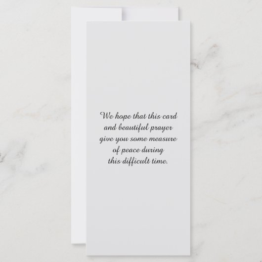 Foto's: Kaart voor de herdenking van het leven (Achterkant)