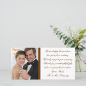 Foto's Kaarten - Weddenschap Bedankt (Staand voorkant)