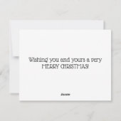 Foto's Kerst Poinsettia Vakantie Kaart (Achterkant)