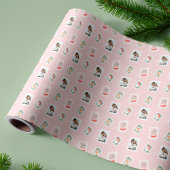 Foto's kerstfoto's: postzegelkoeling cadeaupapier