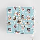 Foto's kerstfoto's: postzegelkoeling cadeaupapier