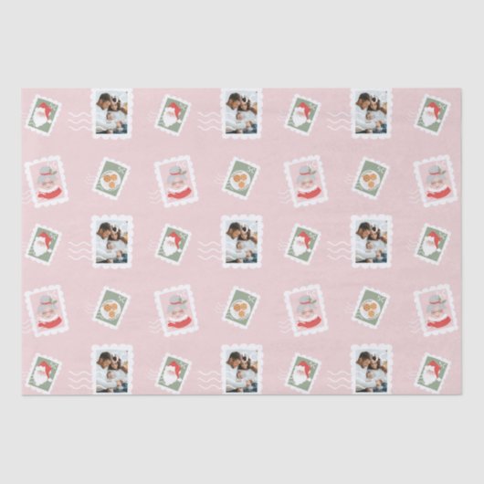 Foto's kerstfoto's: postzegelkoeling tissuepapier (Voorkant)