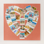 Foto's koraal foto's van de kunstvorm legpuzzel<br><div class="desc">Maak van uw favoriete foto's en momentopnamen een schat in uw eigen belang. Deze puzzel van de puzzel is klaar voor u om 28 foto's te uploaden. De foto's worden geschikt in een hartvorm in eenvoudige witte onmiddellijke lijsten van de fotostijl. Het collage wordt ingesteld tegen een voor meloenen of...</div>